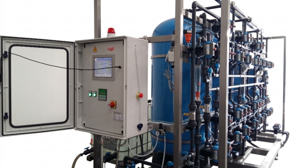 Sistema industrial para la producción y recuperación de taninos y polifenoles en procesos alimentarios