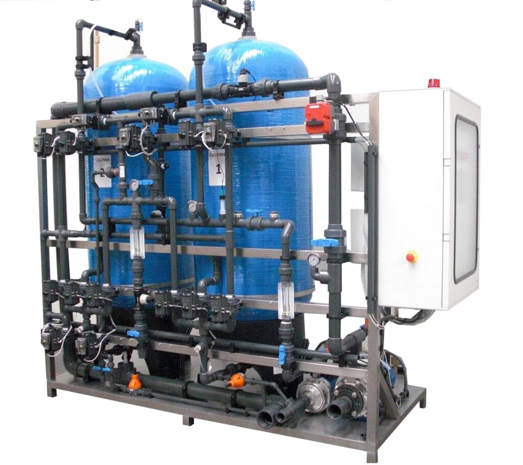 Instalaciones industriales para la decoloración del mosto en procesos alimentarios